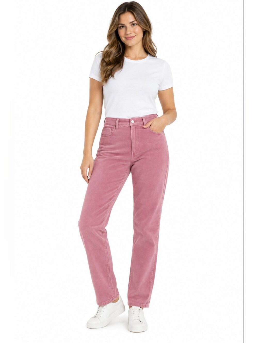 Pacsun NWT Women's Corduroy Rose Pink Mom Jeans 100%Cotton Size 30